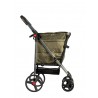 Wózek na zakupy Rolser Basket 4B BAS001 Kaki SKŁADANY DUŻE KOŁA