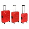 walizka DIELLE PPL8 czerwona PP 4K 55 cm kabinowa na klamry