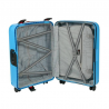 Walizka średnia podróżna niebieska 4 kółka TSA - Dielle PPL8 60 AZ
