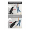 Rolser Wózek 4 Koła do Pchania IMX350 Negro Czarny