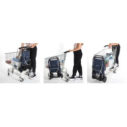Wózek na zakupy Rolser LOGIC 2+2 I-MAX MF Sea Coast SKŁADANY