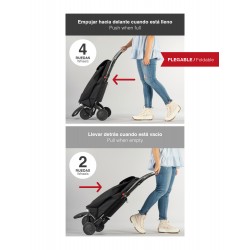 Wózek na zakupy Rolser LOGIC 2+2 I-MAX MF Sea Coast SKŁADANY
