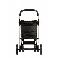 WÓZEK NA ZAKUPY ROLSER BASKET 4B BAS001 Negro SKŁADANY DUŻE KOŁA