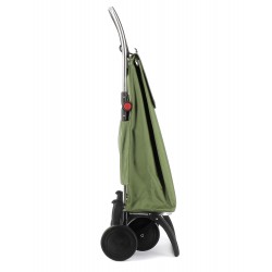 Rolser Akanto MF 4L Kaki Khaki Składany Wózek Zakupowy do Pchania Made in Spain
